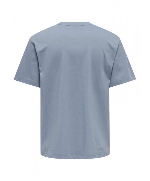 ONLY & SONS t-shirt i Flint Stone til herre | Relaxed fit | billede 3