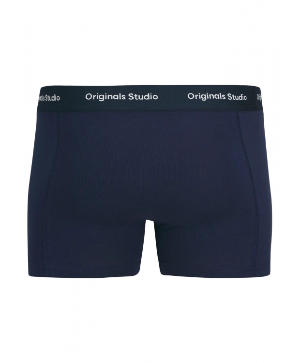 Jack & Jones 3pak boksershorts i multifarvet, sort og blå til herre billede 4