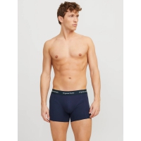 Jack & Jones 3pak boksershorts i multifarvet, sort og blå til herre