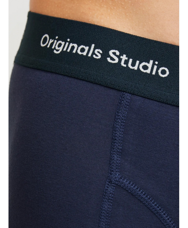 Jack & Jones 3pak boksershorts i multifarvet, sort og blå til herre billede 6