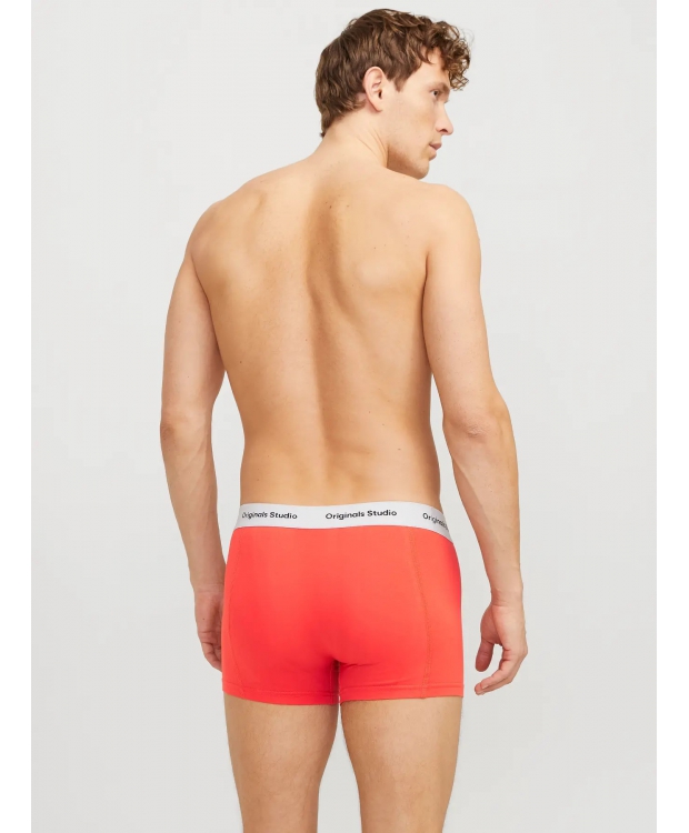Jack & Jones 3pak boksershorts i multifarvet, sort og rød til herre billede 4
