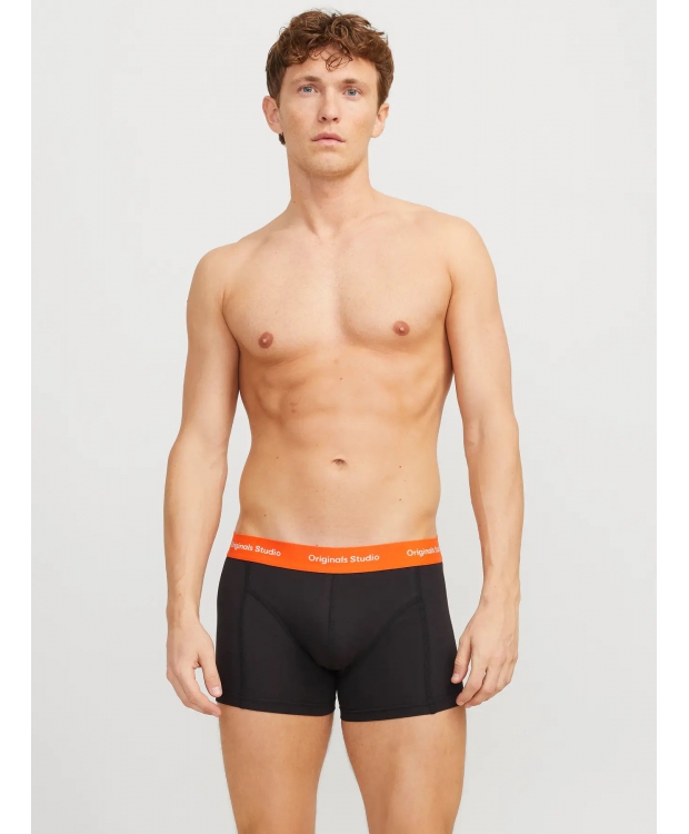 Jack & Jones 3pak boksershorts i multifarvet, sort og rød til herre billede 7