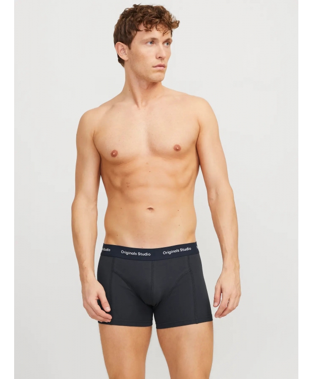Jack & Jones 3pak boksershorts i multifarvet, sort og rød til herre billede 8