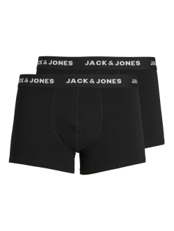 Jack & Jones Junior 2-pak boksershorts i sort til drenge