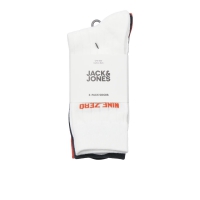 Jack & Jones 3pak multifarvet sokker i sort, hvid og rød til herre