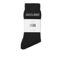 Jack & Jones Junior 5-pak bomulds tennissokker i sort til drenge