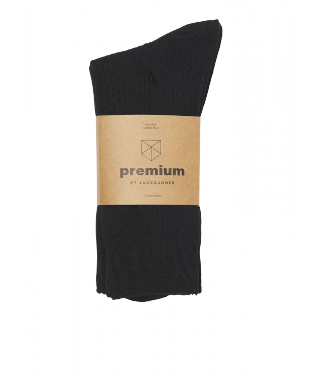 Jack & Jones 2pak Premium sokker i sort til herre billede 2