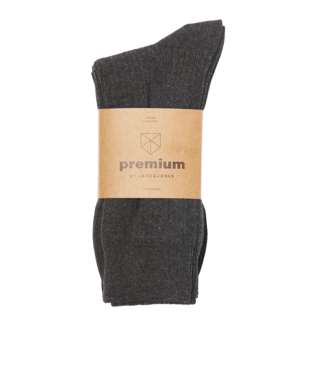 Jack & Jones 2pak Premium sokker i sort og grå til herre billede 2
