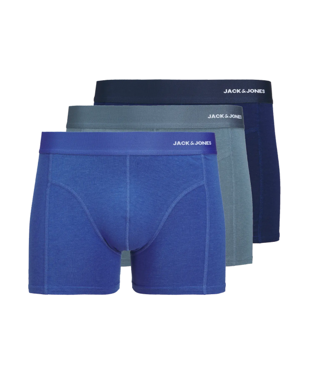 Jack & Jones 3-pak bambusboksershorts i blå nuancer til herre billede 1