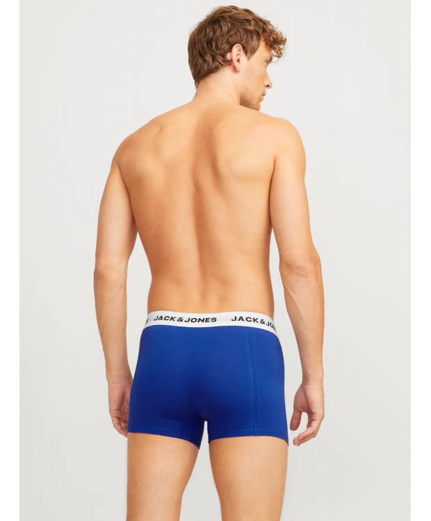 Jack & Jones 3pak multifarvet boksershorts med hvid linning til herre billede 3
