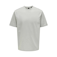 ONLY & SONS t-shirt i Mirage Gray til herre | Relaxed fit |