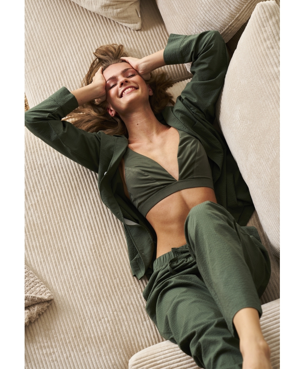 JBS Of Denmark Women bambus pyjamas bukser i grøn til kvinder billede 4