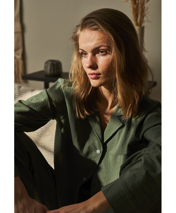 JBS Of Denmark Women bambus pyjamas skjorte i grøn til kvinder billede 2