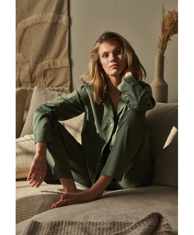JBS Of Denmark Women bambus pyjamas skjorte i grøn til kvinder billede 5