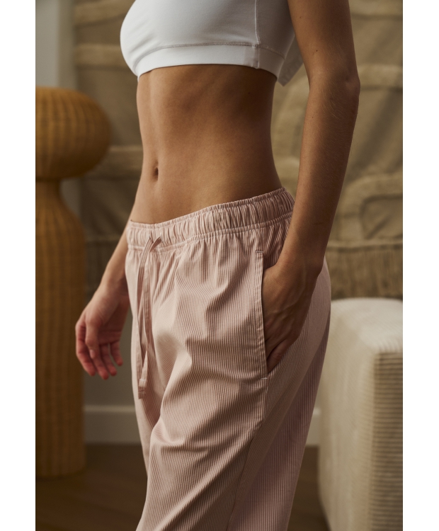 JBS Of Denmark Women stribet bambus pyjamas bukser i rose til kvinder billede 2