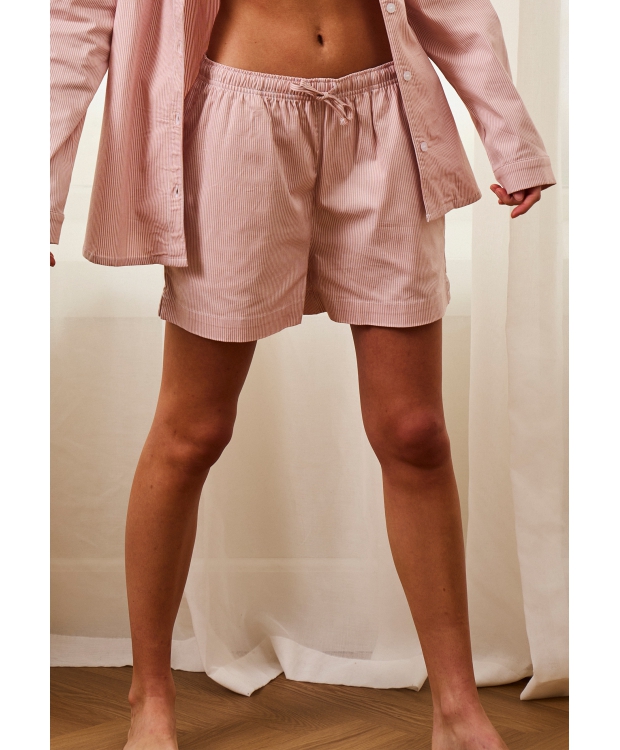 JBS Of Denmark Women stribet bambus pyjamas shorts i rose til kvinder billede 2