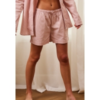 JBS Of Denmark Women stribet bambus pyjamas shorts i rose til kvinder