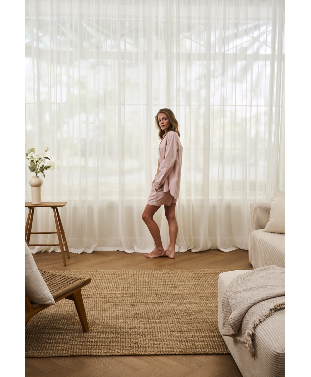 JBS Of Denmark Women stribet bambus pyjamas shorts i rose til kvinder billede 5