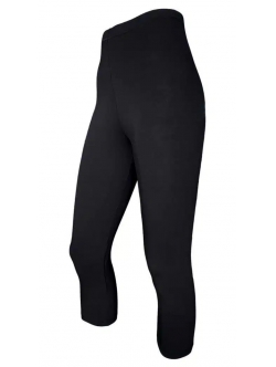 Festival sorte bambus-caprileggings 3/4 til kvinder