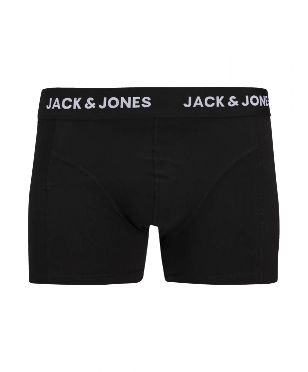 Jack & Jones 3pak boksershorts i sort med lilla farvet linning til herre billede 4