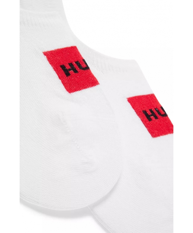 HUGO 2pak footies i hvid m. box logo til kvinder - OUTLET billede 2