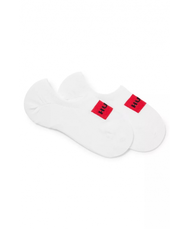 HUGO 2pak footies i hvid m. box logo til kvinder - OUTLET billede 1