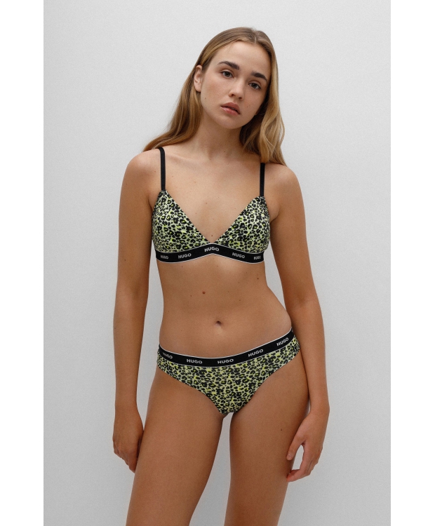 HUGO BH m. tynde stropper & leopardprint til kvinder - OUTLET billede 2