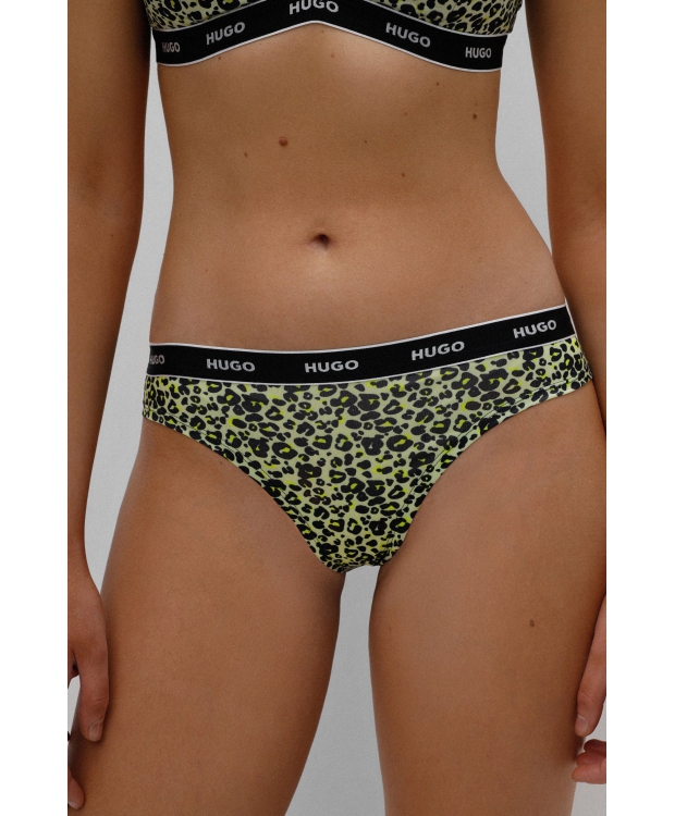 HUGO thong m. leopard print til kvinder - OUTLET billede 4