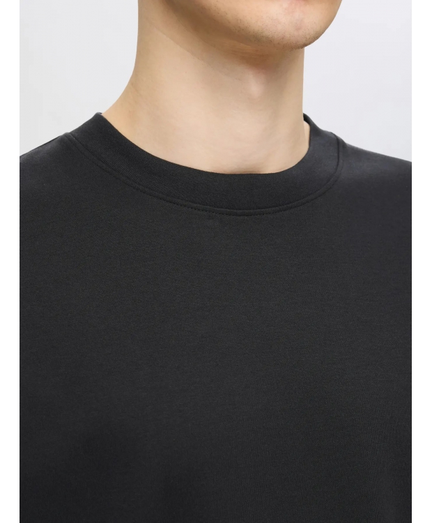 Selected 3pak t-shirt med rund hals i sort til herre billede 5