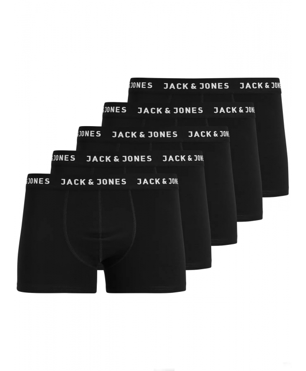 Jack & Jones 5-pak boksershorts – sort/grå – herre billede 1