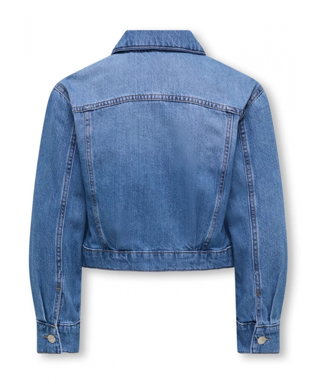 KIDS ONLY blå denimjakke til piger billede 5