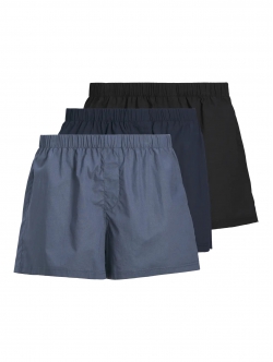 Jack & Jones 3pak loose fit boksershorts i blå nuancer til herre