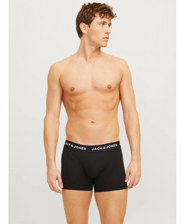 Jack & Jones 3pak multi farvet boksershorts med simpelt mønster til herre billede 3