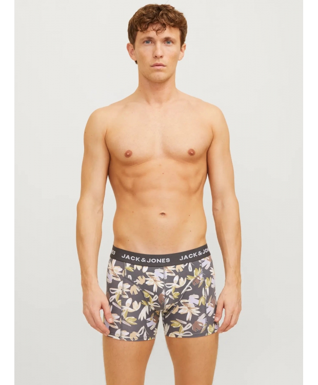 Jack & Jones 3pak multi farvet boksershorts med simpelt mønster til herre billede 4