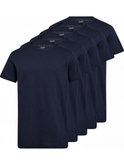 Claudio 5-pak T-shirt i navy til herre