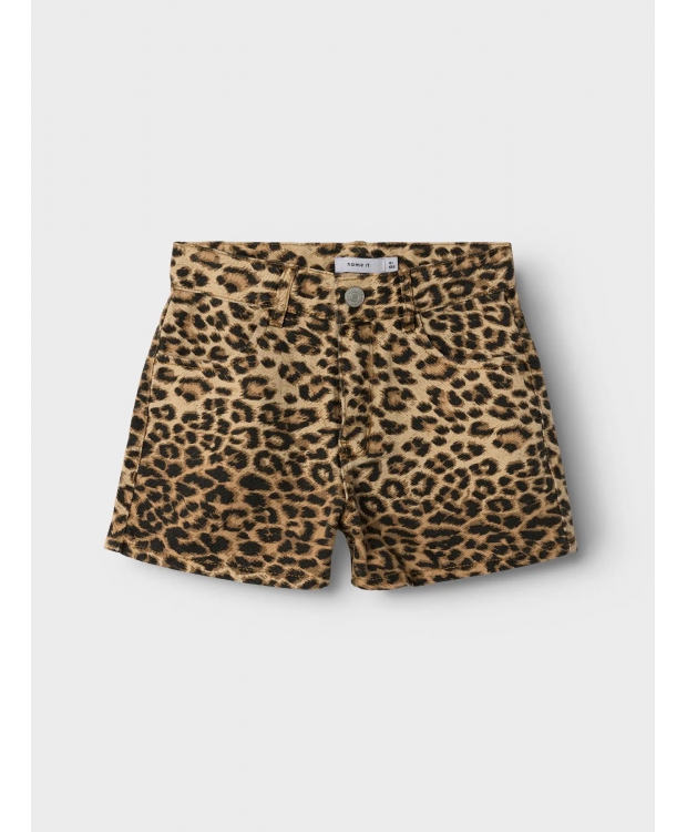 Name It shorts med leopard mønster til piger billede 4