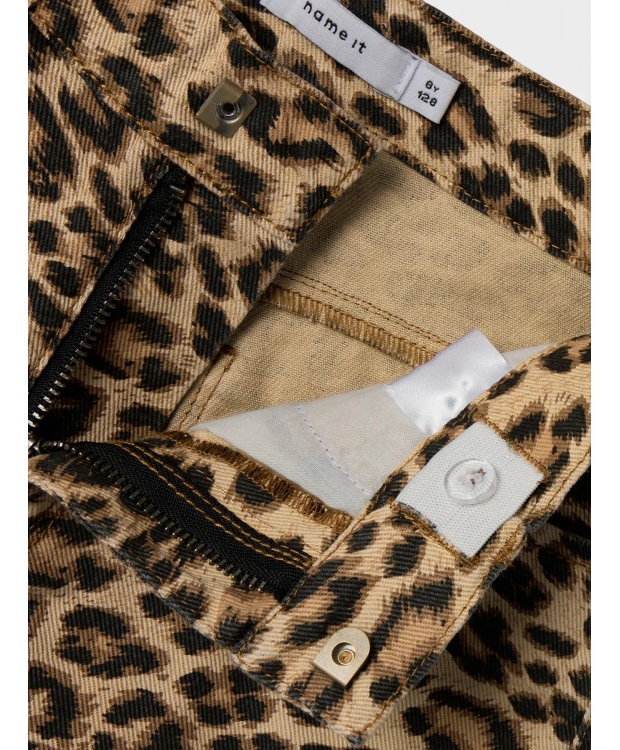 Name It shorts med leopard mønster til piger billede 5