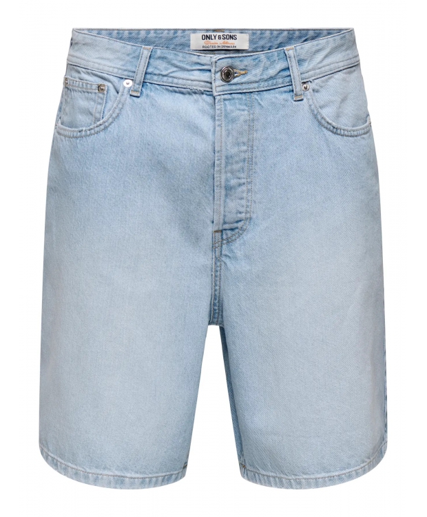 ONLY & SONS Denimshorts i lyseblå til herre billede 1