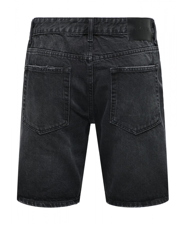 ONLY & SONS Denimshorts i sort til herre billede 3