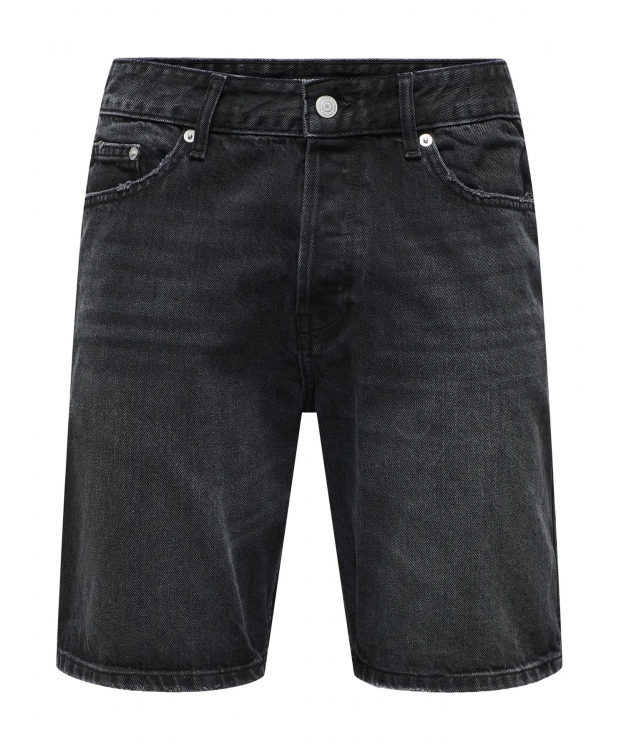 ONLY & SONS Denimshorts i sort til herre billede 2