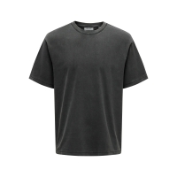 ONLY & SONS DISTRESS t-shirt i sort til herre