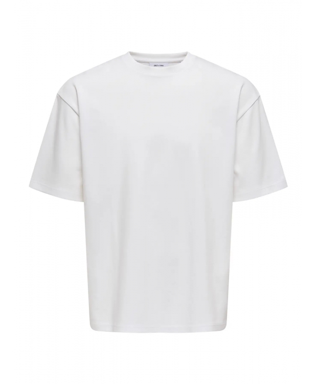 ONLY & SONS t-shirt i hvid til herre billede 1