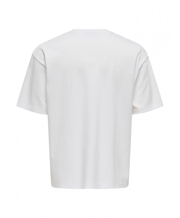 ONLY & SONS t-shirt i hvid til herre billede 2