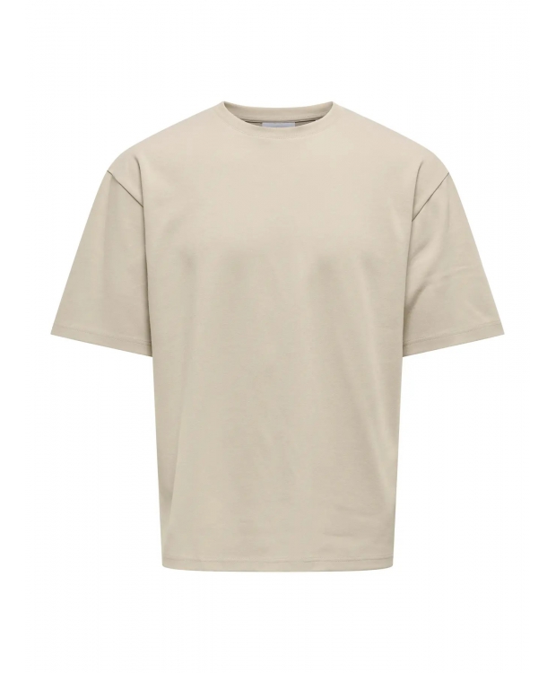 ONLY & SONS t-shirt i beige til herre billede 1