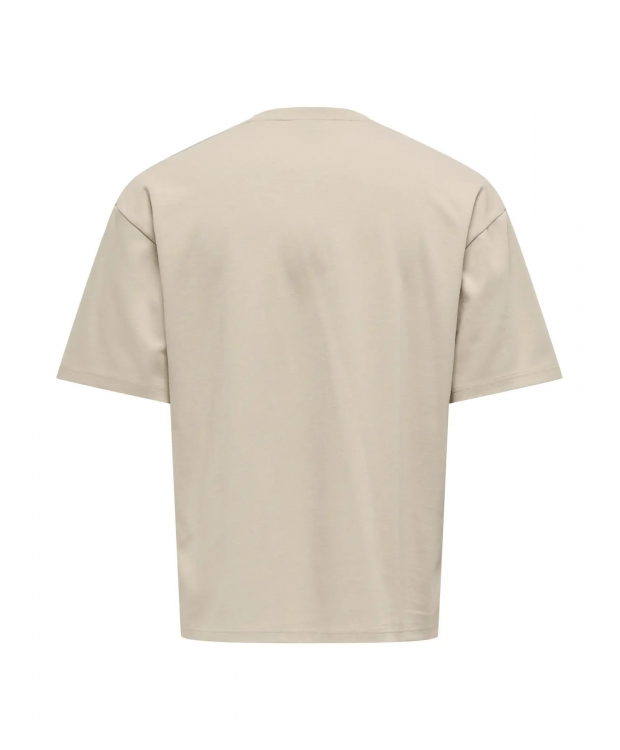ONLY & SONS t-shirt i beige til herre billede 2
