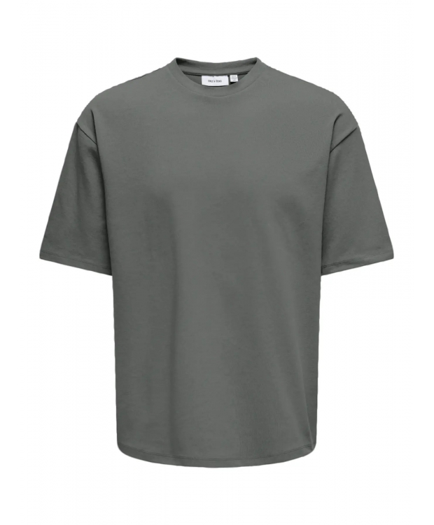 ONLY & SONS t-shirt i Castor Gray til herre billede 1