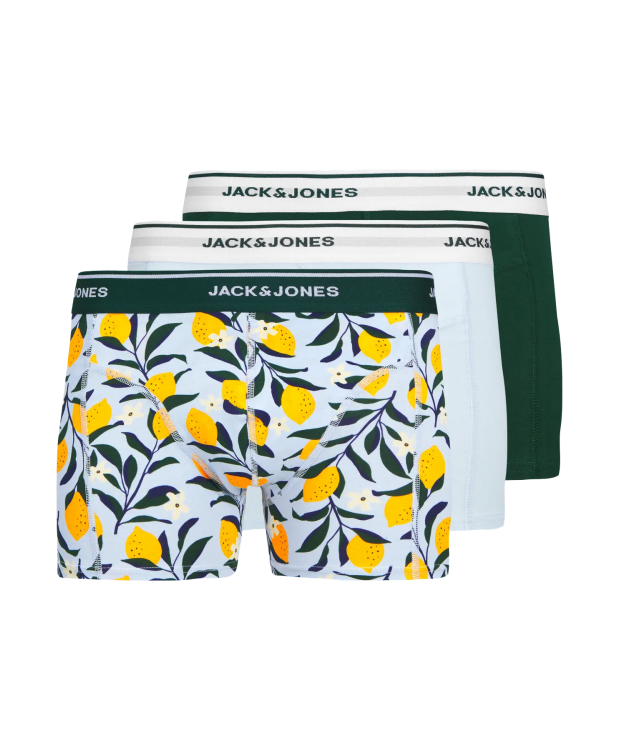 Jack & Jones 3-pak boksershorts med citroner i blandede farver til herre billede 1