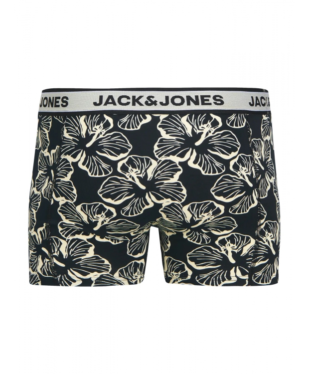 Jack & Jones 3pak sort og hvid boksershorts med simpelt mønster til herre billede 2