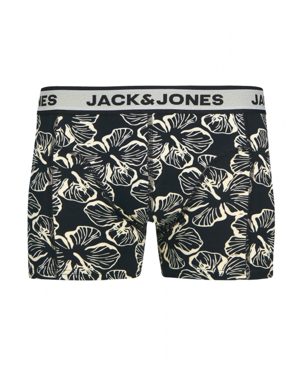 Jack & Jones 3pak sort og hvid boksershorts med simpelt mønster til herre billede 3