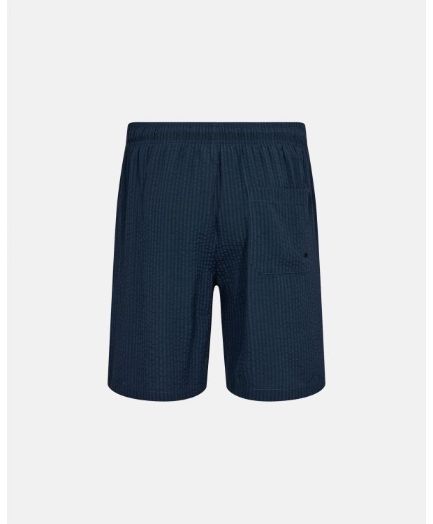 JBS of Denmark "Seersucker" stribet shorts i navy til herre billede 2